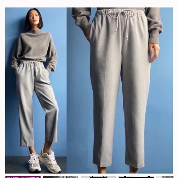 The Group by Babaton Jimmy Oversized bristle clay straight leg pants Sz  S NWOT - Picture 5 of 14